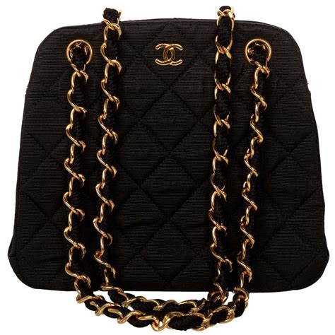 chanel handbag black with gold chain|chanel quilted handbag gold chain.